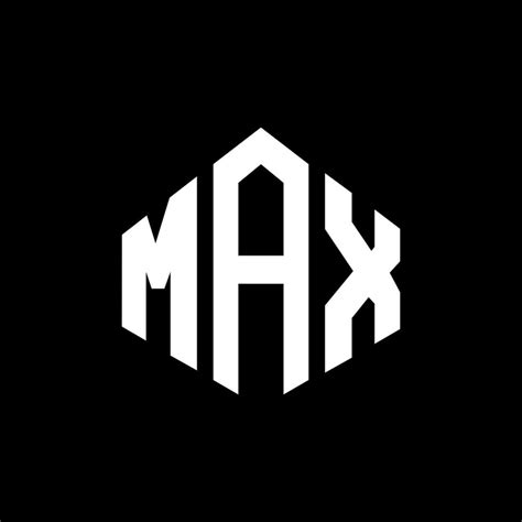 MAX letter logo design with polygon shape. MAX polygon and cube shape ...