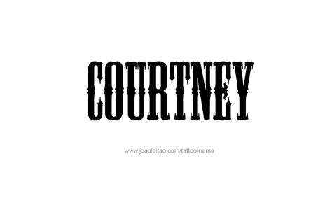 Courtney Name Tattoo Designs