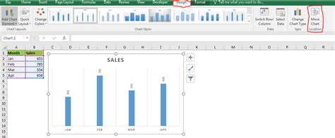 Move the Clustered Bar Chart to a Chart Sheet