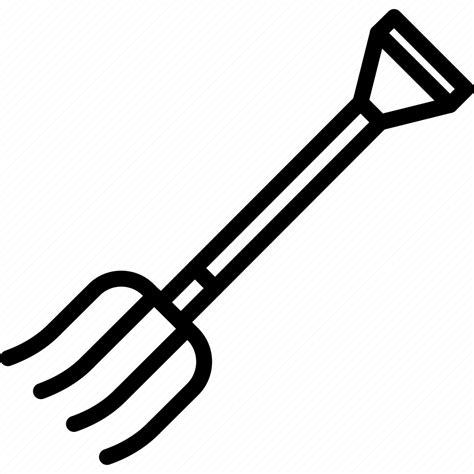 Fork, garden fork, gardening, pitchfork, tool icon - Download on Iconfinder