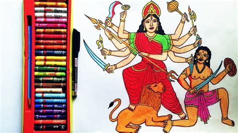 Top 124 + Durga cartoon drawing - Delhiteluguacademy.com