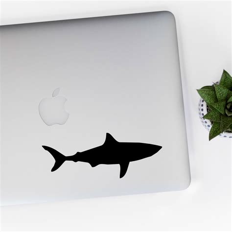 Shark Car Laptop Vinyl Decal Sticker | Etsy