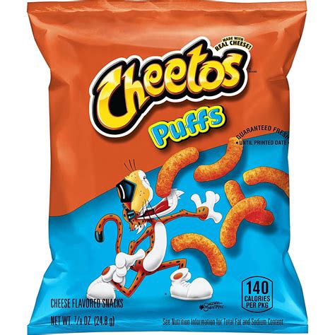 Buy Cheetos Puffs Cheese Flavored Snacks, 0.875 Ounce, Pack of 40 ...