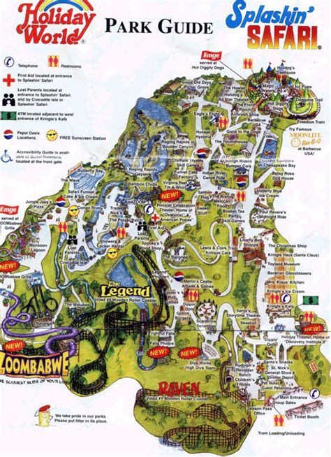 Theme Park Brochures Holiday World Map 2002 | ThemeParkBrochures.net