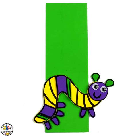 Inch Worm Craft For Kids - ABC's of Literacy