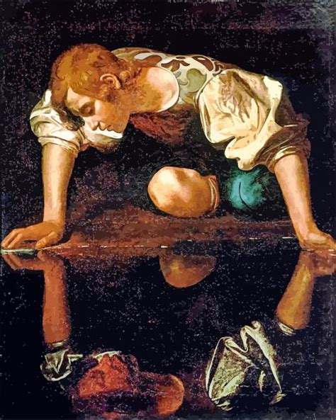 Narcissus By Caravaggio Paint By Numbers - Numeral Paint Kit