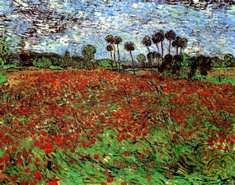 Field with Poppies, 1890 - Vincent van Gogh - WikiArt.org