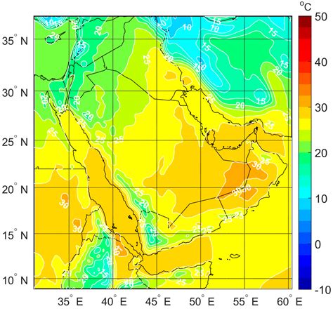 Arabian Peninsula Climate Map