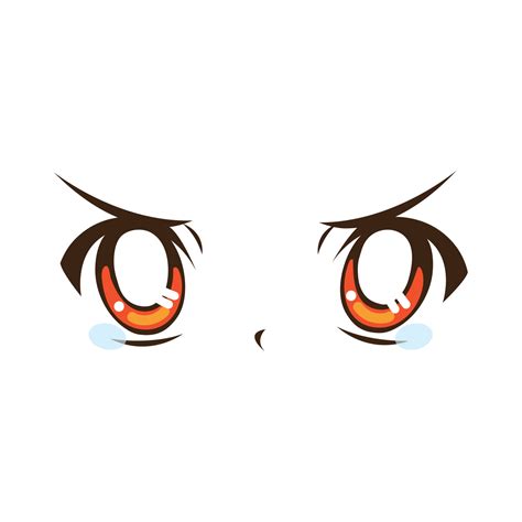 anime angry eyes 11209377 Vector Art at Vecteezy