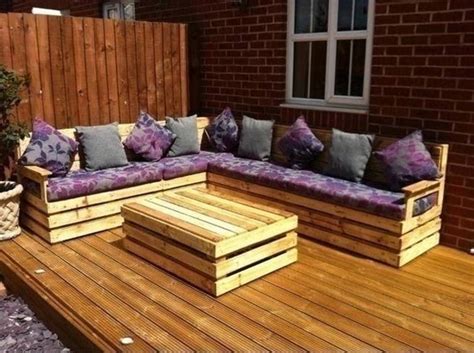 Garden corner unit pallet furniture uk jardínmobiliario | homify