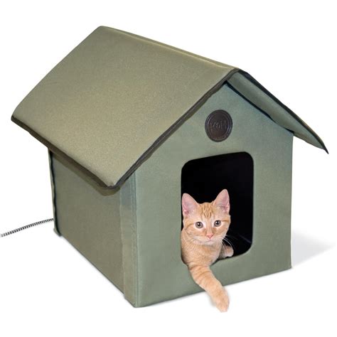 Amazon.com : K&H Outdoor Kitty House, Heated : Pet Beds : Pet Supplies