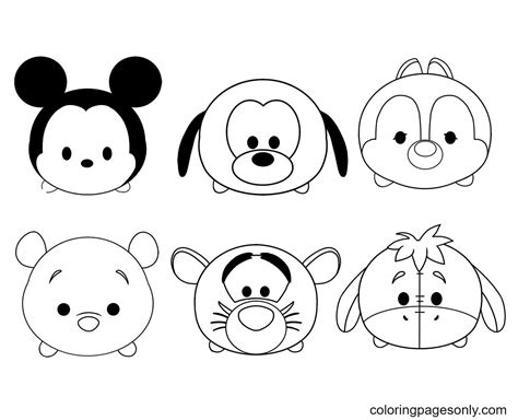 Cute Kawaii Printable Coloring Pages Disney