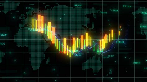 tock chart concept, Stock Market Bar Graph trading, Growing line chart ...