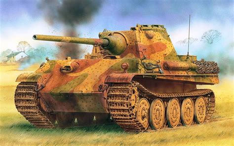 Panzer V Panther with Desert Camouflage Full HD Wallpaper and ...