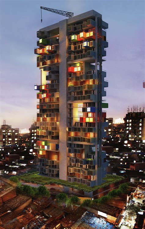 Gallery of GA Designs Radical Shipping Container Skyscraper for Mumbai ...