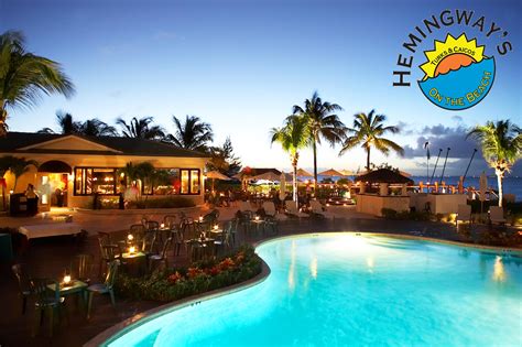 Hemingway’s Bar & Restaurant is located at The Sands at Grace Bay, a ...