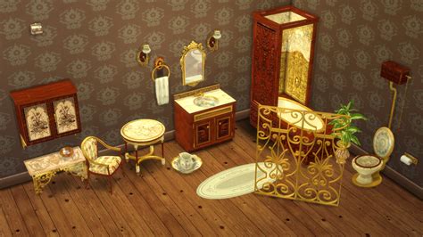 Victorian Bathroom Set for Sims 4 Download