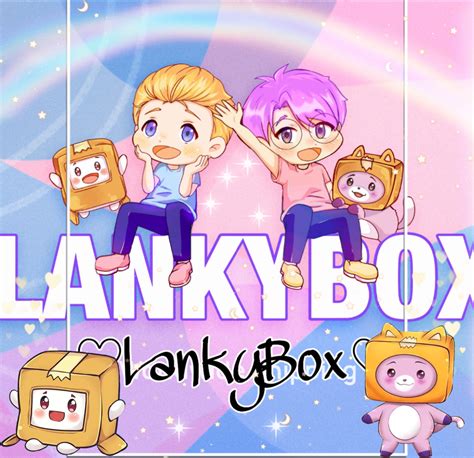 Lankybox Foxy And Boxy And Rocky Wallpaper