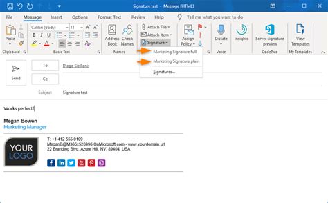 How to add a signature in outlook to every email - lalapaenter