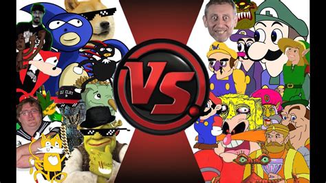 MLG vs YOUTUBE POOP! TOTAL WAR! (Sanic vs Weegee 2) Cartoon Fight Club ...