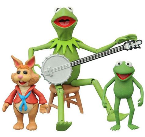 The Muppets Select Series 1 Kermit, Robin Bean Bunny 6 Action Figure ...