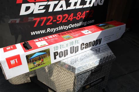 10 x 10 Pop Up Canopy Rayview (Harbor Freight) : AutoDetailing