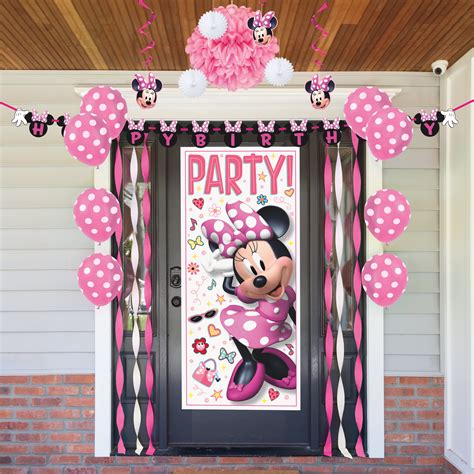 Disney Minnie Mouse Indoor/Outdoor Birthday Decorating Kit - Walmart.com