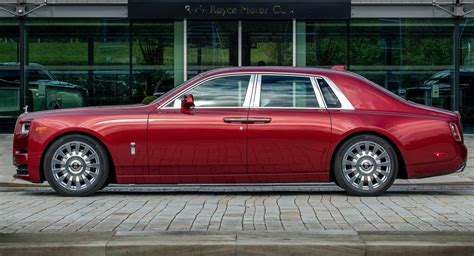 One-Off Red Rolls Royce Phantom Has Crystal Particles Fused In Its ...