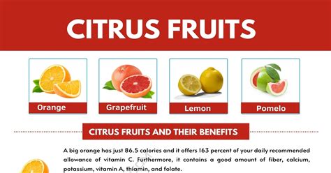 Citrus Fruits List with Interesting Benefits and Pictures • 7ESL