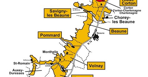 We Study Wine: Cote de Beaune Map