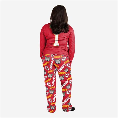 KC Wolf Kansas City Chiefs Womens Mascot Pajamas FOCO