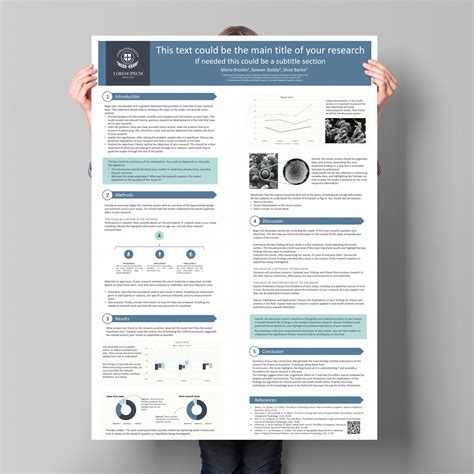 Scientific Poster Template Powerpoint Layout for Research Conference A0 ...