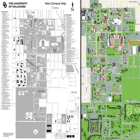 University Of Oklahoma Campus Map - Carolina Map