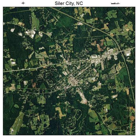 Aerial Photography Map of Siler City, NC North Carolina