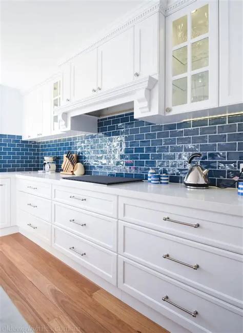 Blue Subway Tile Backsplash In Kitchen – Things In The Kitchen