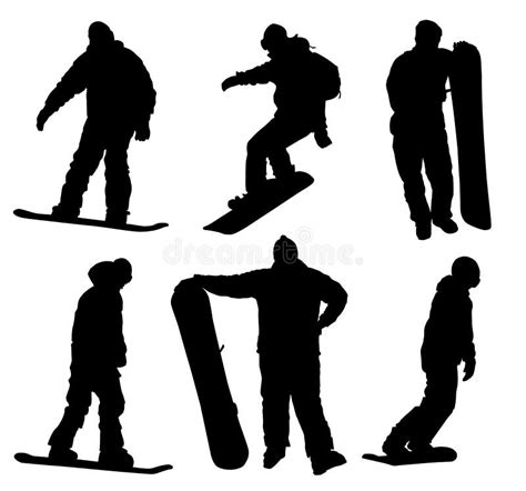 Snowboard set vector stock vector. Illustration of speed - 7723426