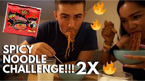 SAMYANG SPICY NOODLE CHALLENGE 2X!!! - YouTube