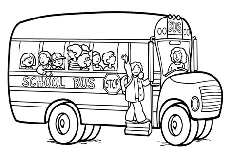 Fun and Creative Bus Coloring Pages for Kids - Printable and Free