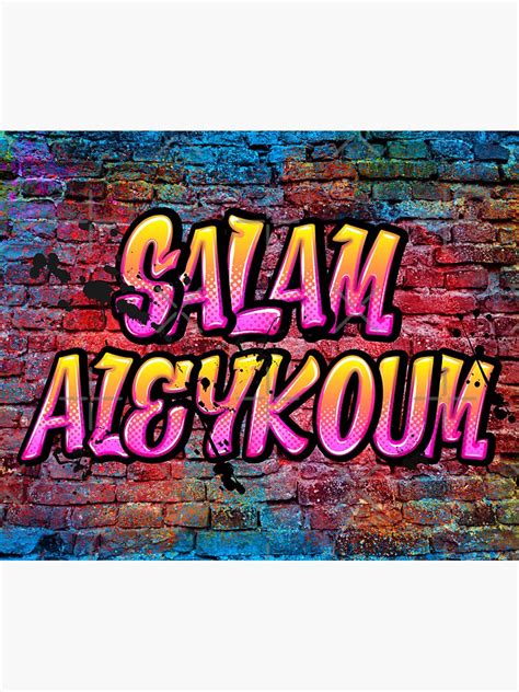 "Salam Aleykoum" Sticker by homesie | Redbubble