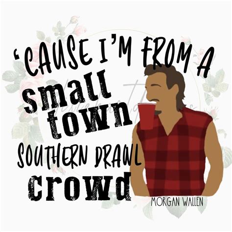 Drawing & Illustration Art & Collectibles Digital Morgan Wallen Lyrics ...