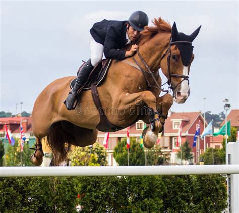 Horse jumping competition editorial photography. Image of derby - 43247972