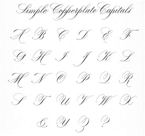 Copperplate Script Font Online - Calligraphy and Art