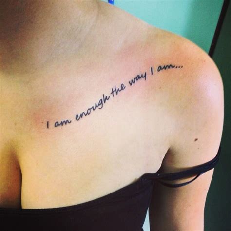 i am enough quotes tattoo - Thu Lockhart