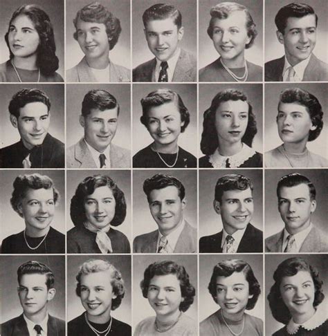 1952 hair, in the "Provi" yearbook of Proviso East high school in ...