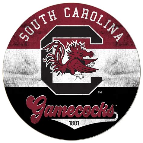 South Carolina Gamecocks 20'' x 20'' Retro Logo Circle Sign