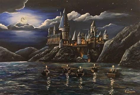 Nice Hogwarts Painting by HollySimpsonArt : harrypotter | Hogwarts ...