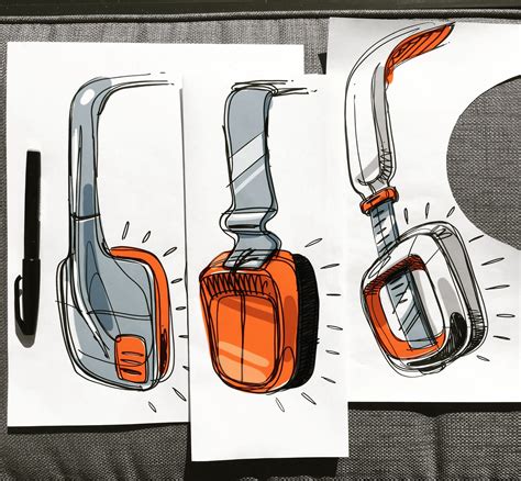 Industrial design sketches done by me in 2017 (the good ones ...