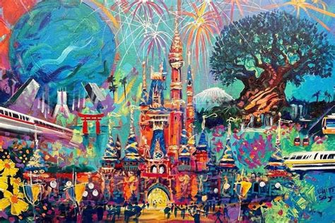 Artwork to Celebrate the 50th Anniversary of Walt Disney World ...