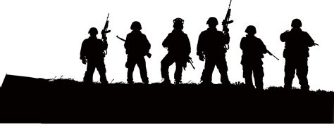 Soldier Silhouette Army Illustration - Black Army png download - 5779* ...