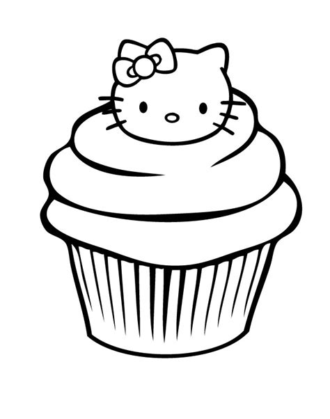 Hello Kitty Birthday Coloring Pages - Slim Image